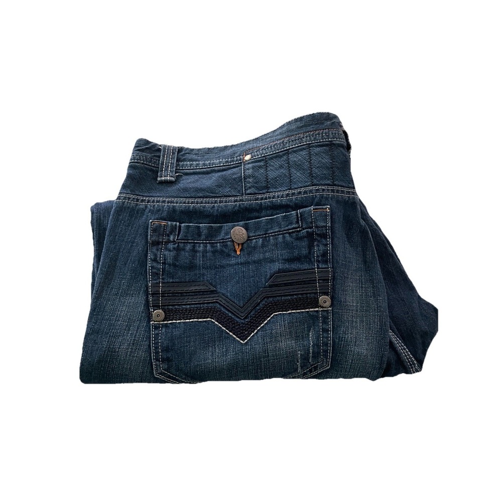 Parishnation Y2K Skater Grunge Hip Hop Men's Jeans Size 44 X 33 Medium Wash‎